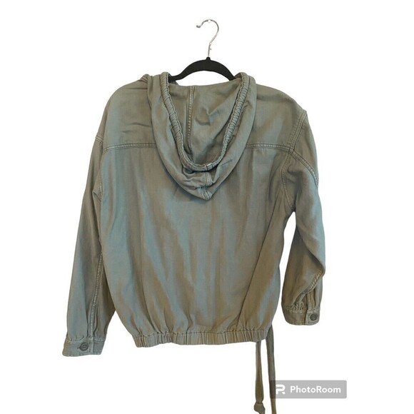 America Eagle Army Green Sweatshirt Jacket Sz.S - Picture 2 of 8